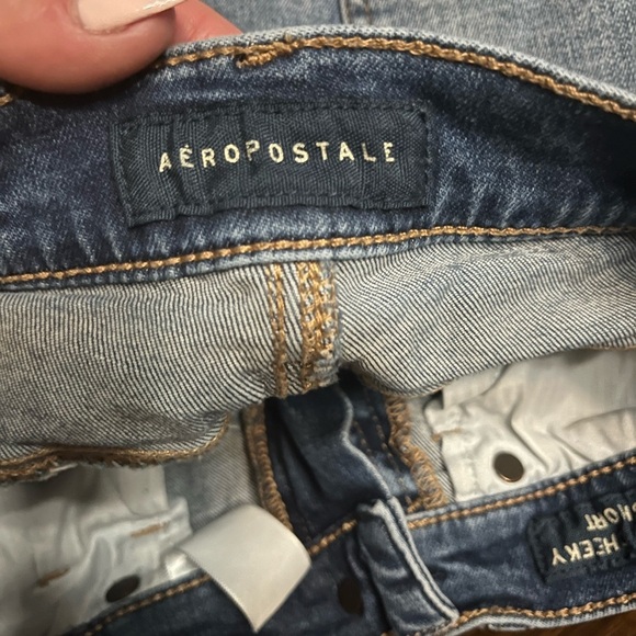 Aeropostale Aero Cheeky Short Blue Distressed Jean - Picture 2 of 5